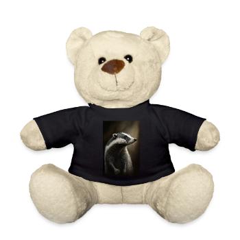 Dachs tier realistic - Teddy Bear - black - Front
