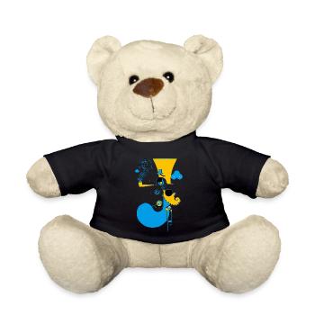 Der unwirkliche Pfeifenraucher - Teddy - Schwarz - Vorne