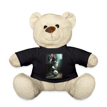 Cat Football Realistic - Teddy Bear - black - Front