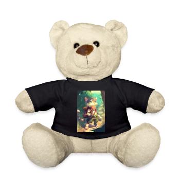 Katze Wandern Abenteur - Teddy - Schwarz - Vorne