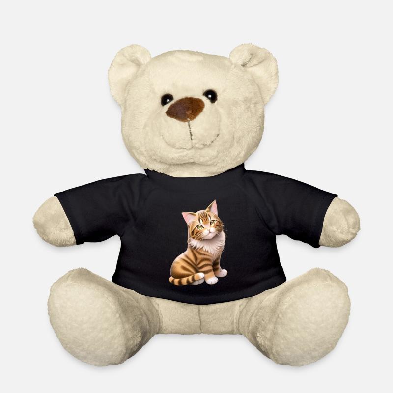 Die rote Katze - Teddy - Schwarz