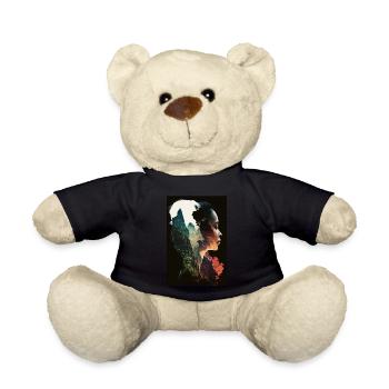 Zhangjiajie Mountains Woman Profile China - Teddy Bear - black - Front