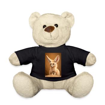 Fennec Desert Fox Animal Africa - Teddy Bear - black - Front