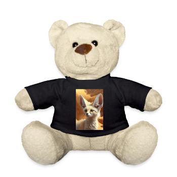 Fennec Desert Fox Safari - Teddy Bear - black - Front