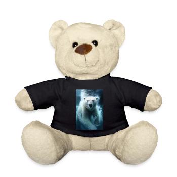 Polar bear - Teddy Bear - black - Front