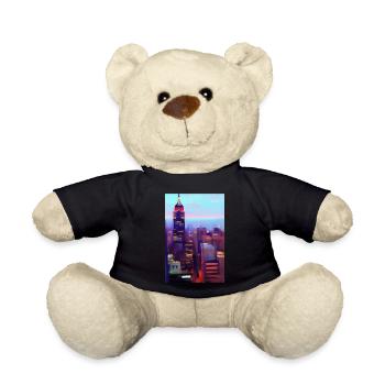 New York City Skyline - Teddy - Schwarz - Vorne