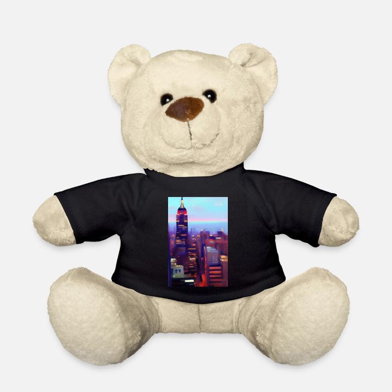 New York City Skyline - Teddy - Schwarz