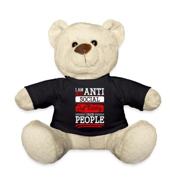 Hate Man-haters - Teddy Bear - black - Front