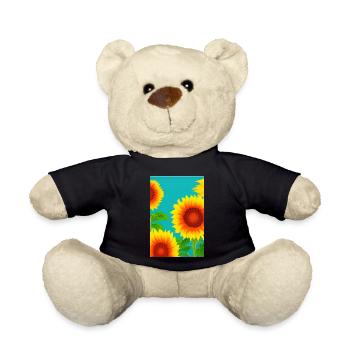 Sonnenblumen - Teddy - Schwarz - Vorne