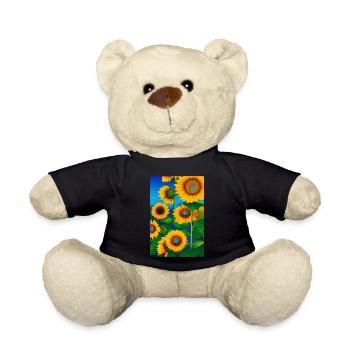 Sonnenblumen - Teddy - Schwarz - Vorne