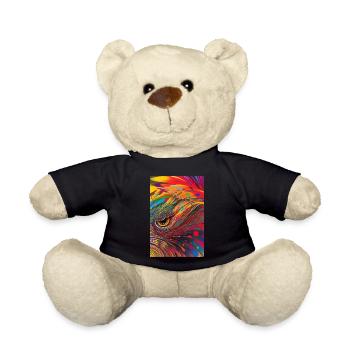 Abstrakte Kunst - Teddy - Schwarz - Vorne