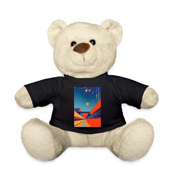Abstrakte Kunst - Teddy - Schwarz - Vorne