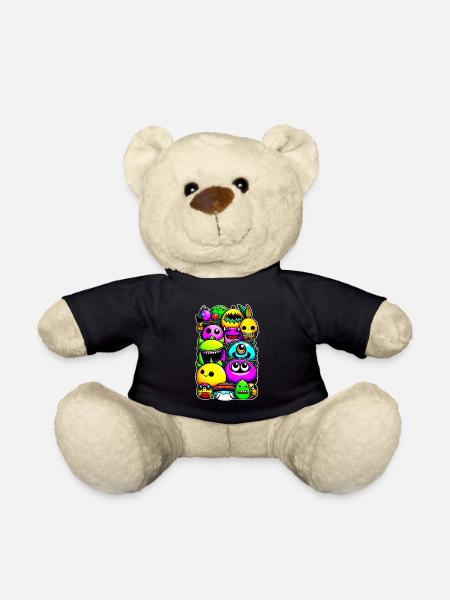 Monstres Rigolos - Nounours - noir