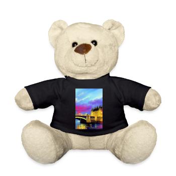 Bridges in London - Teddy Bear - black - Front