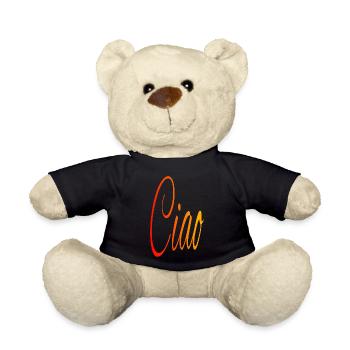 Ciao, rot - orange - gelb - Teddy - Schwarz - Vorne