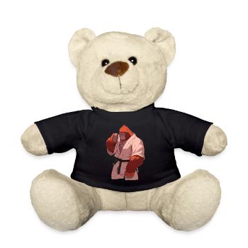Judo Orangutan - Teddy Bear - black - Front