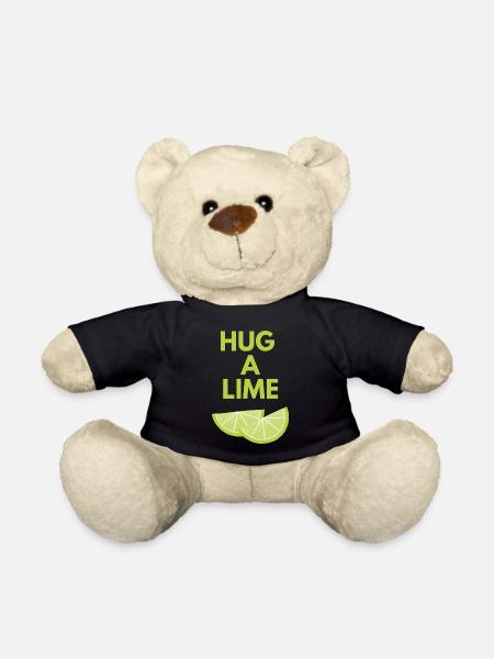 HUG A LIME - Teddy Bear - black