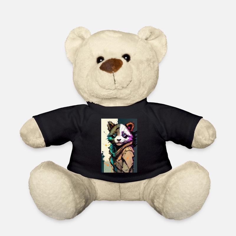 Inkpunk Panda 2 - Teddy - Schwarz
