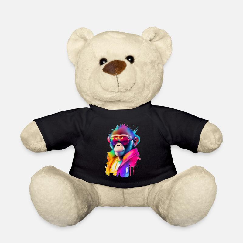 Singe avec des lunettes de soleil - Nounours - noir