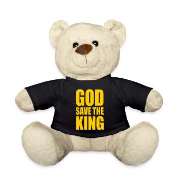 god save the king - Teddy Bear - black - Front