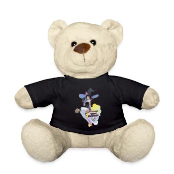 Happy Helloween Witch - Teddy Bear - black - Front