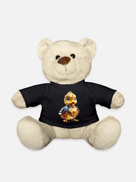 Kristall Ente - Teddy - Schwarz
