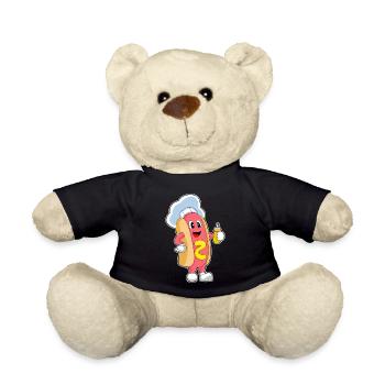 Hotdog Koch Senf Kochen - Teddy - Schwarz - Vorne