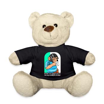 Kofi Is Life Kaffeedesign für stolze Pinoys - Teddy - Schwarz - Vorne