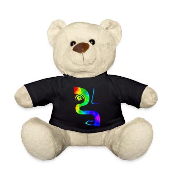 Fashion Cute Vintage Style Trendy 90s Funny Vogue - Teddy Bear - black - Front