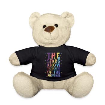 Astronaut Spacecraft Space - Teddy Bear - black - Front