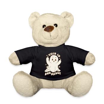 This is Boo Sheet - Geist Spruch Lustig Halloween - Teddy - Schwarz - Vorne