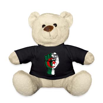 Algerien Flagge Faust Hand Symbol used - Teddy - Schwarz - Vorne