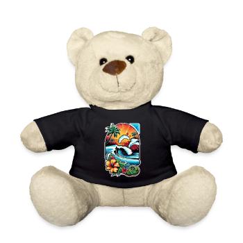 surf plage palmier soleil vacances - Nounours - noir - Devant