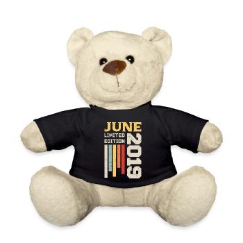 June 2019 - Birthday gift June 2019 June - Teddy Bear - black - Front