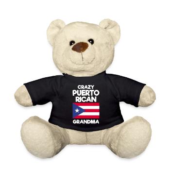 Puerto Rico | Puerto Ricaner Flagge Geschenkideen - Teddy - Schwarz - Vorne