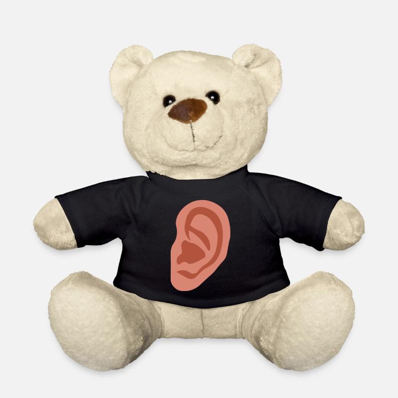 Großes Ohr - Teddy - Schwarz