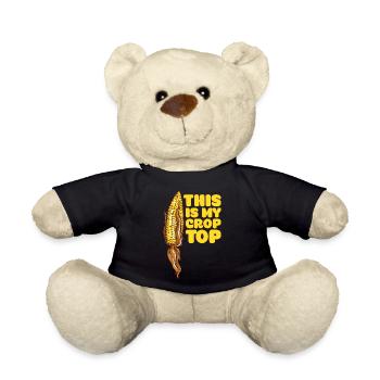 Funny Farming Quotes This Is My Crop Top Farmer - Teddy - Schwarz - Vorne