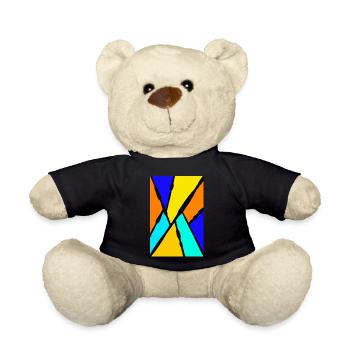 Abstract art - Teddy Bear - black - Front