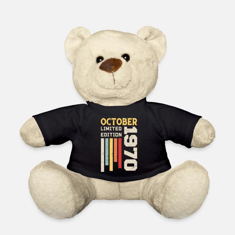 Oktober 1970 - Oktober 1970 Geburtstagsgeschenk - Teddy - Schwarz