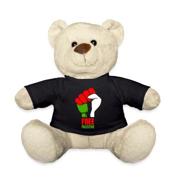 Free palestine - Teddy Bear - black - Front