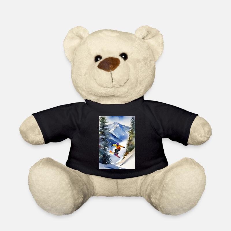 Snowboarder I - Teddy - Schwarz