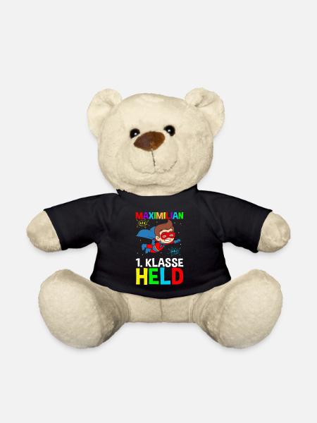 Schulkind Maximilian 1. Klasse Held - Teddy - Schwarz