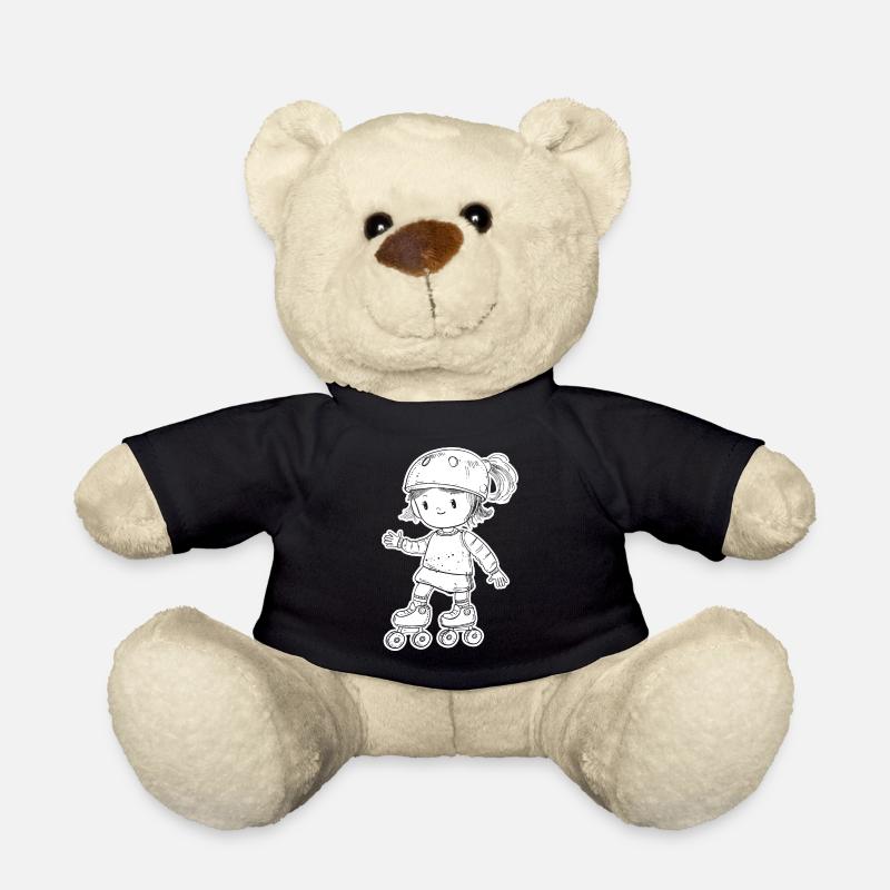 Patineur à roulettes - Nounours - noir