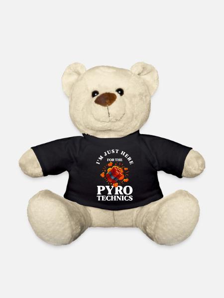 Pyro Silvester Fußball Feuerwerker - Teddy - Schwarz