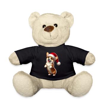 Christmas Corgi - Teddy - Schwarz - Vorne