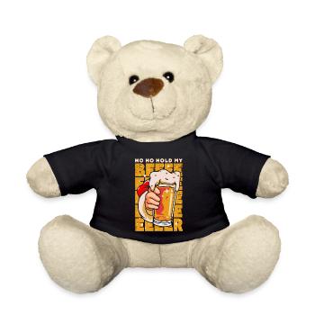 Weihnachten hoho hold my beer - Teddy - Schwarz - Vorne