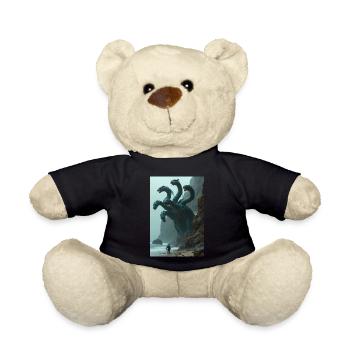 Scylla greek mythology Multi-headed sea monster - Teddy Bear - black - Front