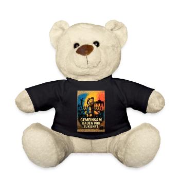 Gemeinsam Brücken bauen Ukraine / Deutschland - Teddy - Schwarz - Vorne