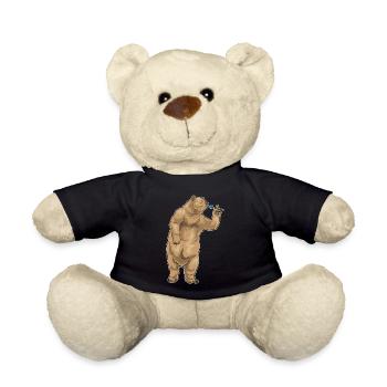 Bär Dart Dartpfeil - Teddy - Schwarz - Vorne