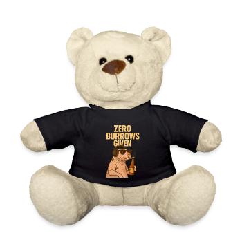 Rebellischer Nacktmull – Zero F*cks Given - Teddy - Schwarz - Vorne